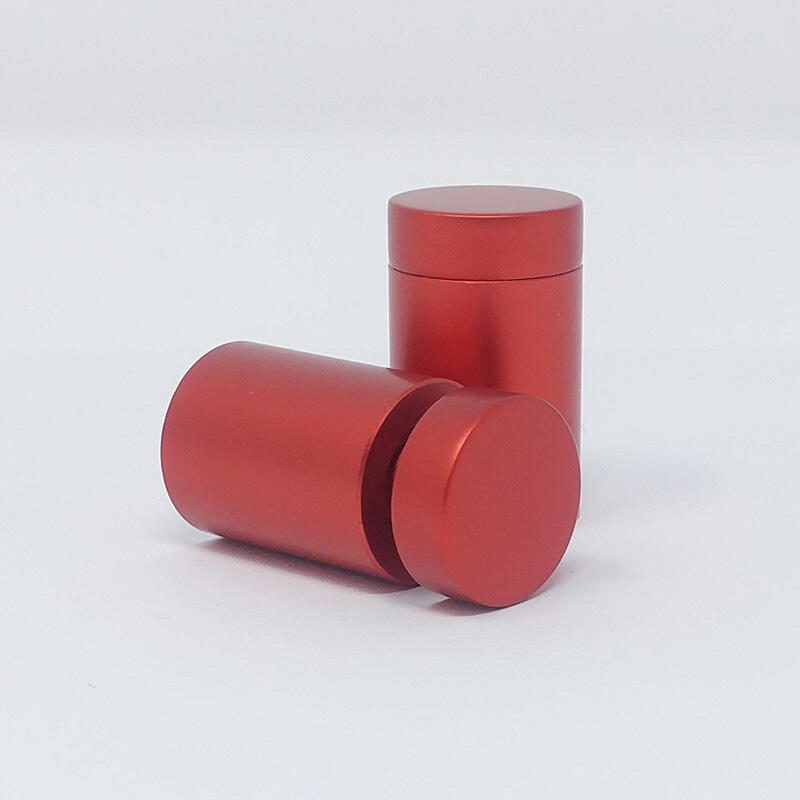  Entretoises Murales (Filetées) Rouge – ∅ 18.5mm (3/4″) Projection 25mm (1″) 